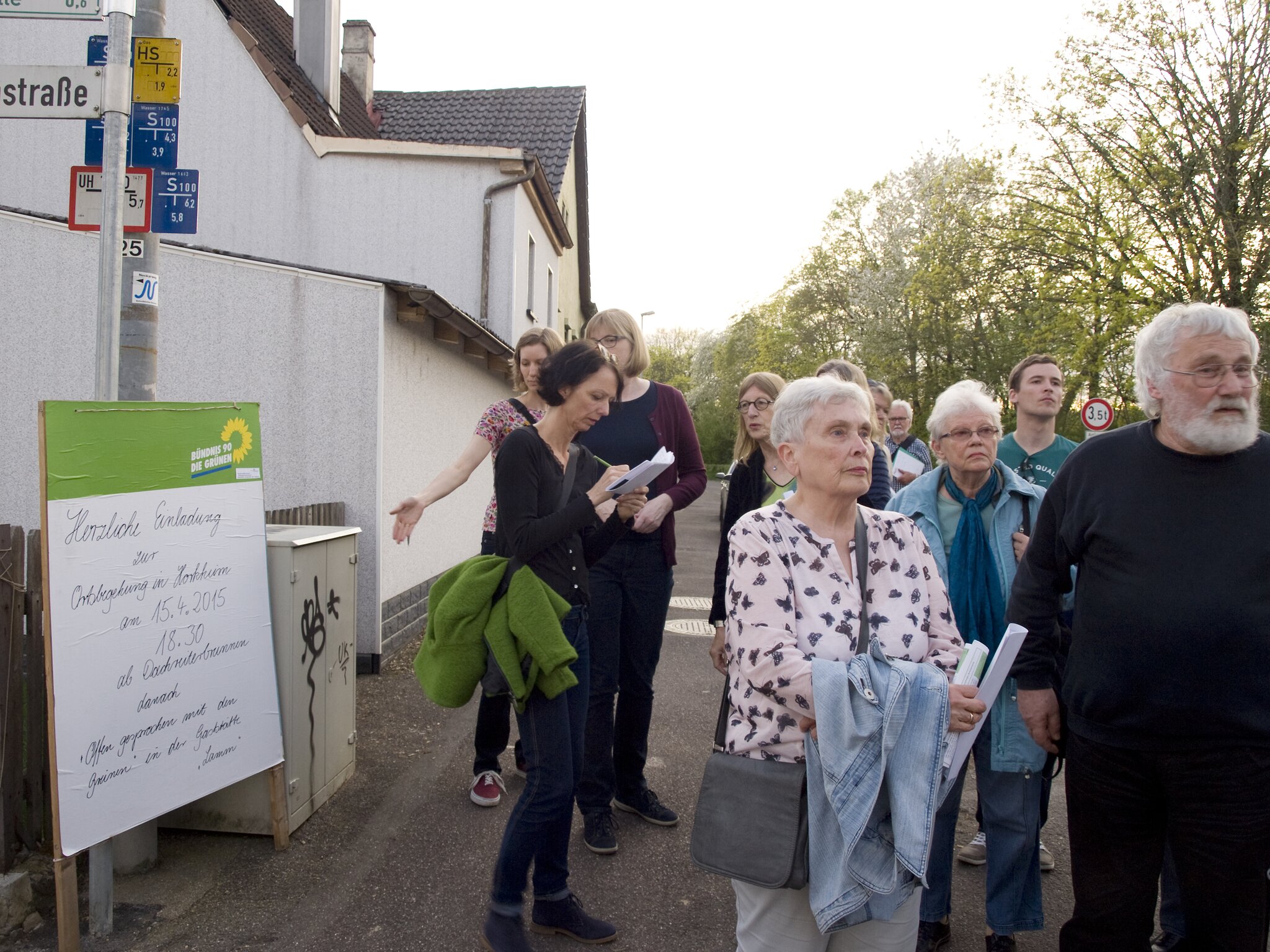 Horkheimer Ortsbegehung mit den Grünen Heilbronn