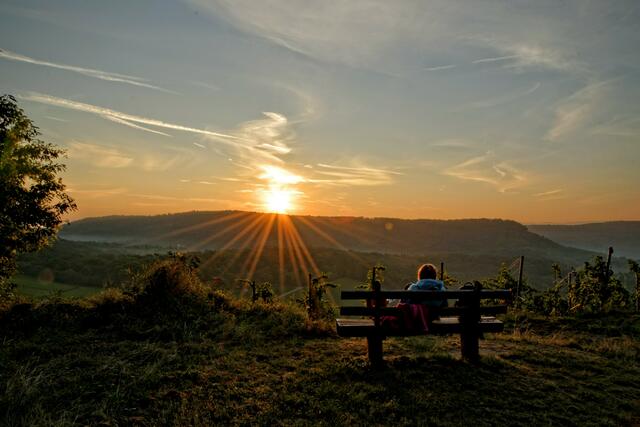 Sonnenaufgang auf dem Scheuerberg in Neckarsulm