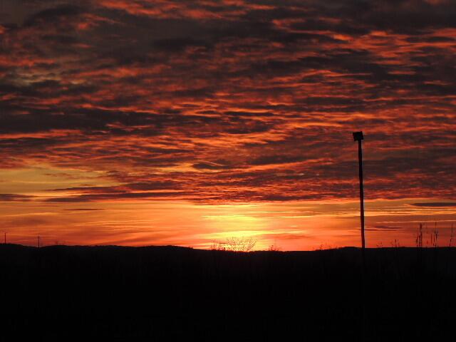 Sonnenuntergang im Hohenloher Land