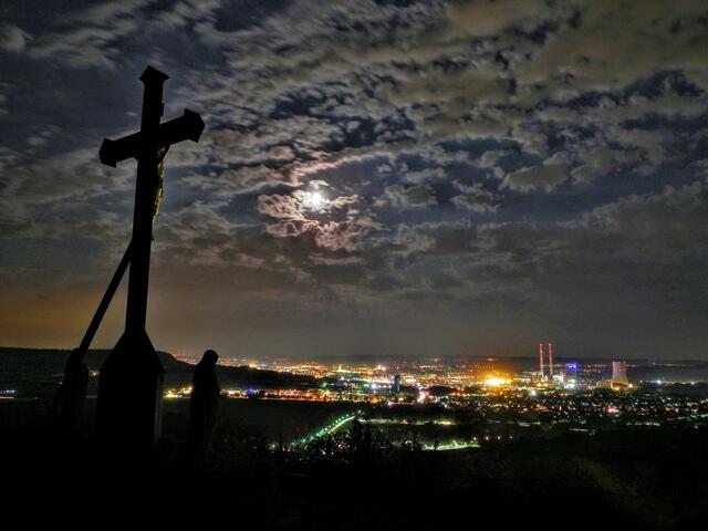 Blick über Heilbronn vom Scheuerberg, Neckarsulm