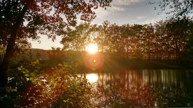 Sonnenuntergang am Eichbottsee Leingarten