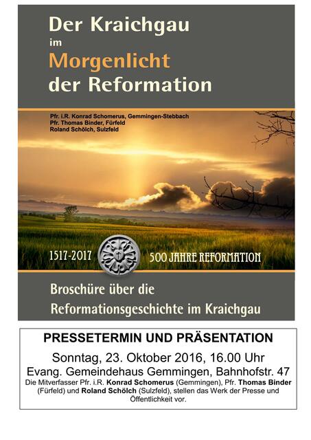 Pressetermin am 23. Oktober 2016 in Gemmingen