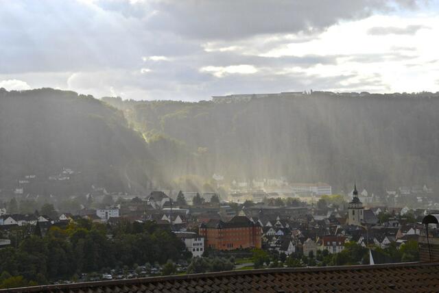 "strichweise" Regen über Künzelsau