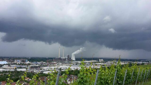 Unwetter über Heilbronn