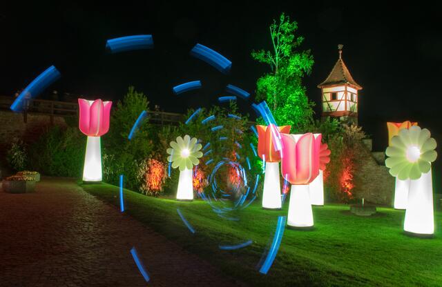 Kunstnacht Bad Wimpfen 2016 mit Lightpainting