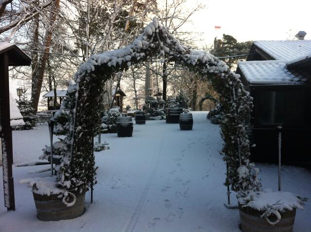 Die Heuchelberger Warte in Leingarten im vergangenen Winter.