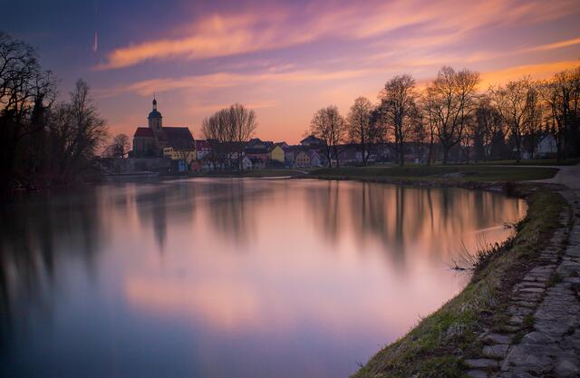 Farbenfrohes Lauffen am Neckar