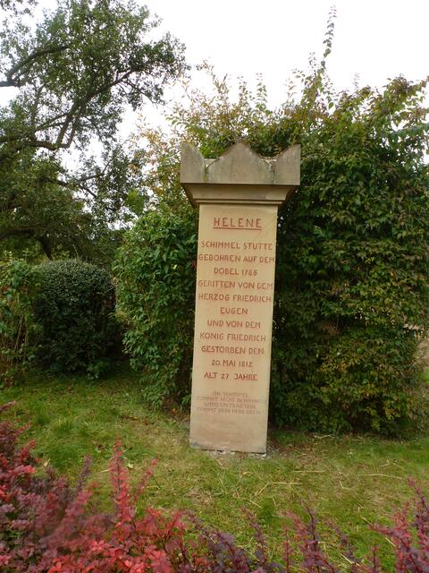 Das Denkmal für die "Stutte Helene", die wahrscheinlich nicht in den Himmel kommt.