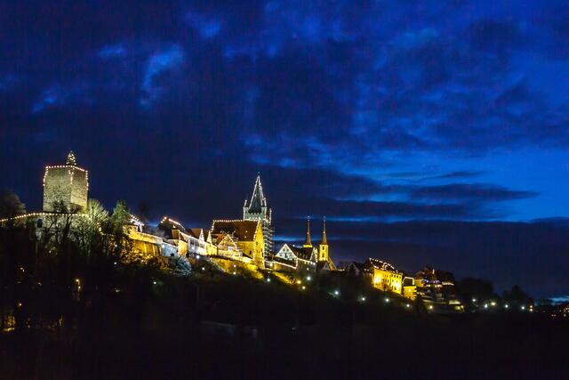 weihnachtliche Skyline von Bad Wimpfen