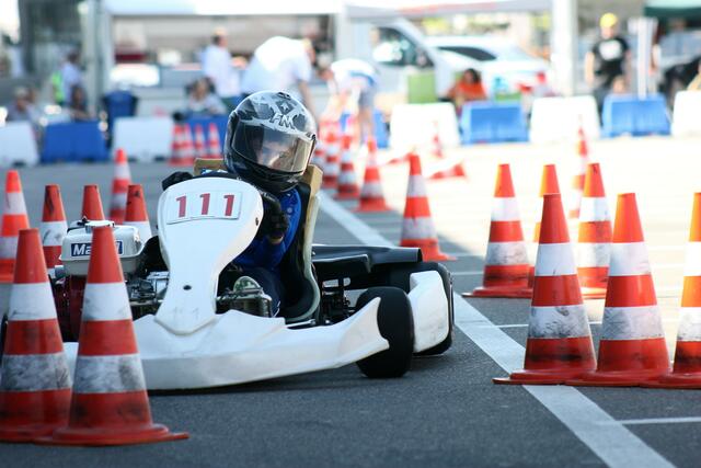 Luca Feuchter beim Wertungslauf in JK1