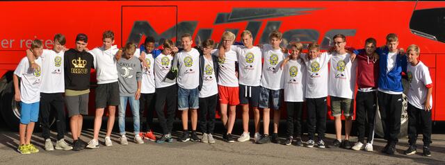 Die U15 vor der Heimfahrt in Kopenhagen