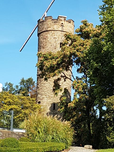 Wartbergturm mit LichtInstallation  von Jan van Munster