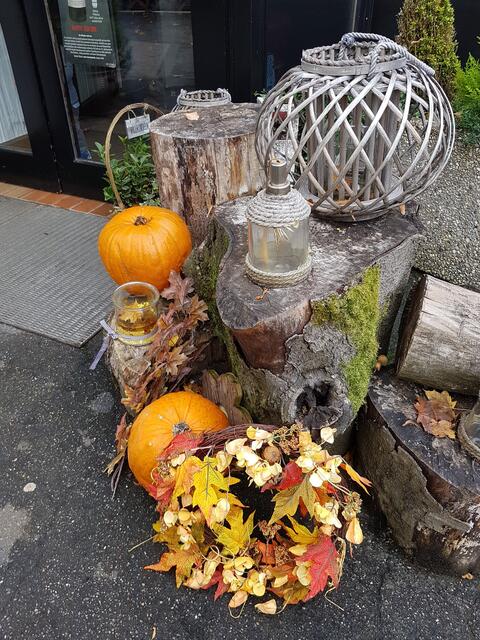 Herbstschmuck vorm Jägerhaus