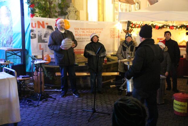 Ein Teil der großen Trommelgruppe "Los Trommlos" war am Start.