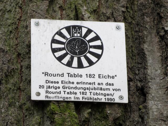 Vesperpause war an der Round Table Eiche beim Bismarckturm