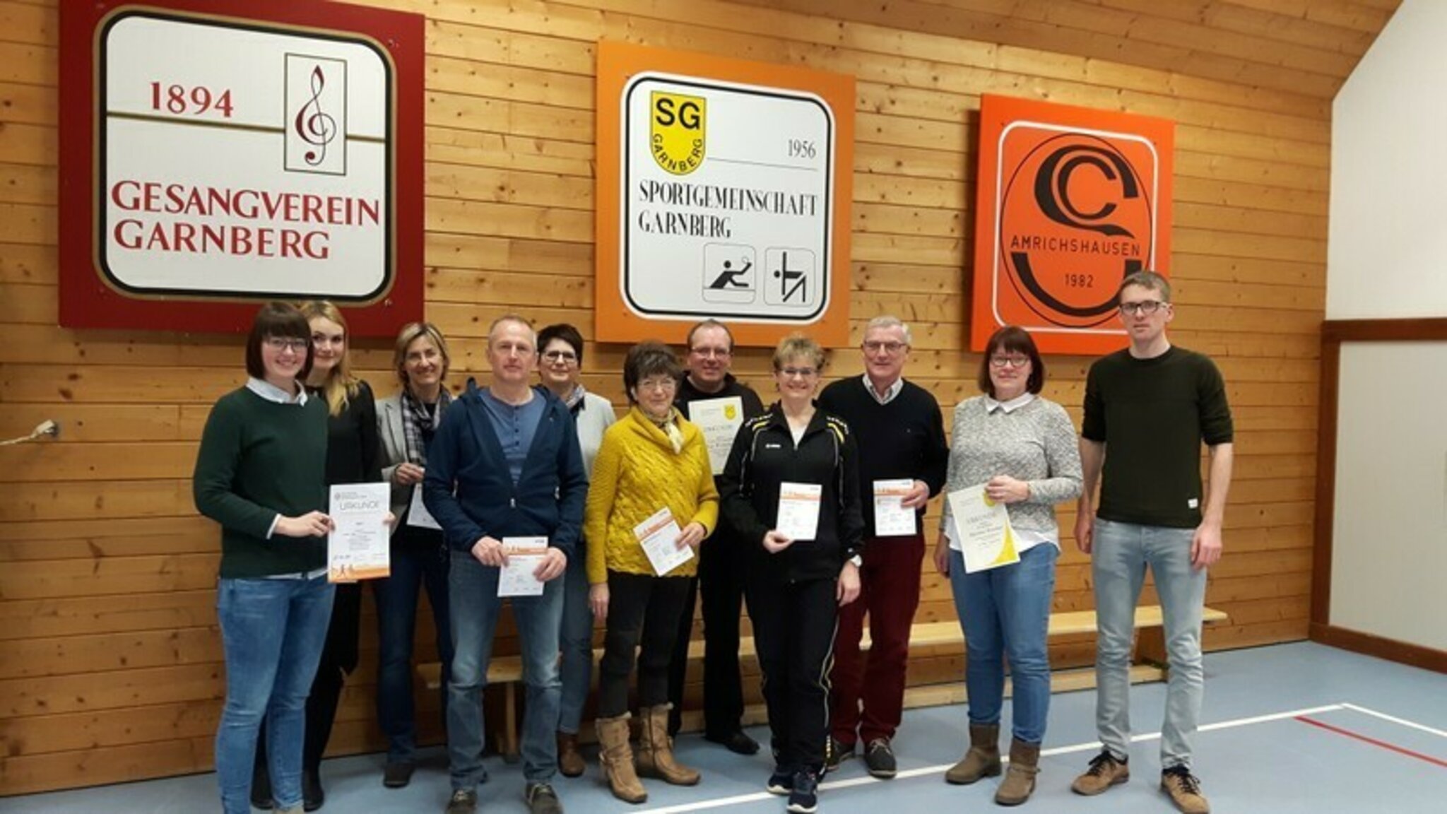 Ehrungen bei der JHV der SG Garnberg Künzelsau