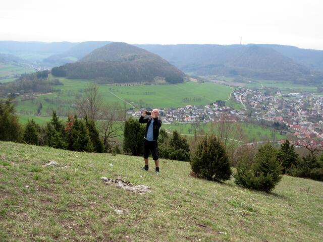 Und diese Aussicht bot sich den Wanderern am Haarberg