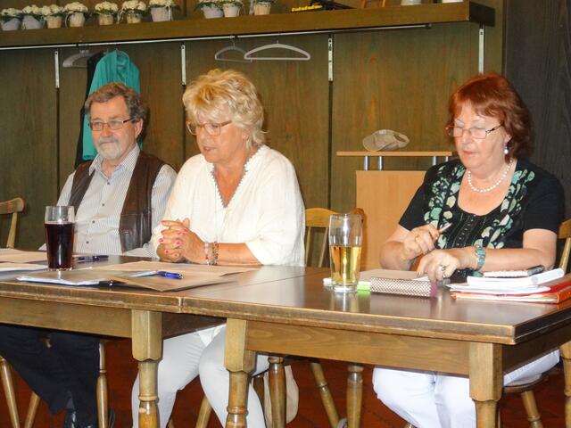 Von rechts : Irma Schöpfer, Marita Krottenthaler, Lothar de Mattia