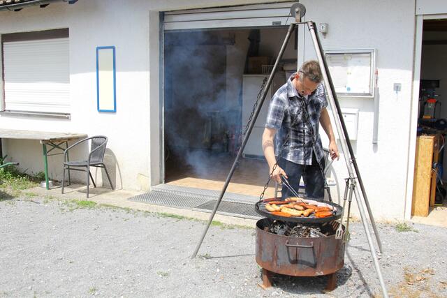 am Grill: Jens Todt
