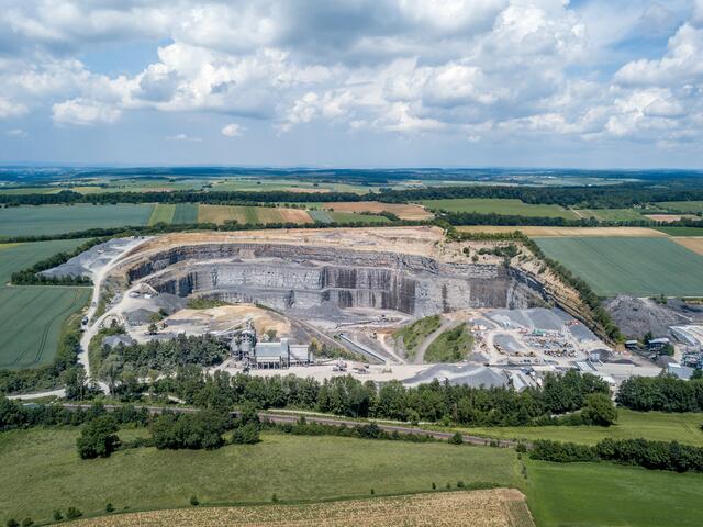 Wer hat ihn erkannt? Auf der Guck-a-mol-Seite über Gemmingen war der Steinbruch in Gemmingen zu sehen. Foto: Matthias Bitsch