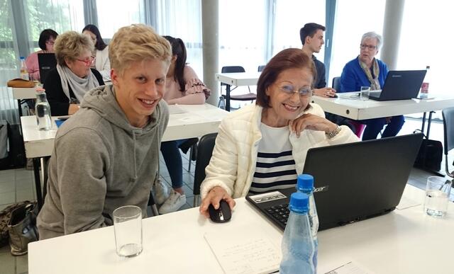 Teilnehmer der PC-Schulung mit Auszubildenden von Lidl Deutschland