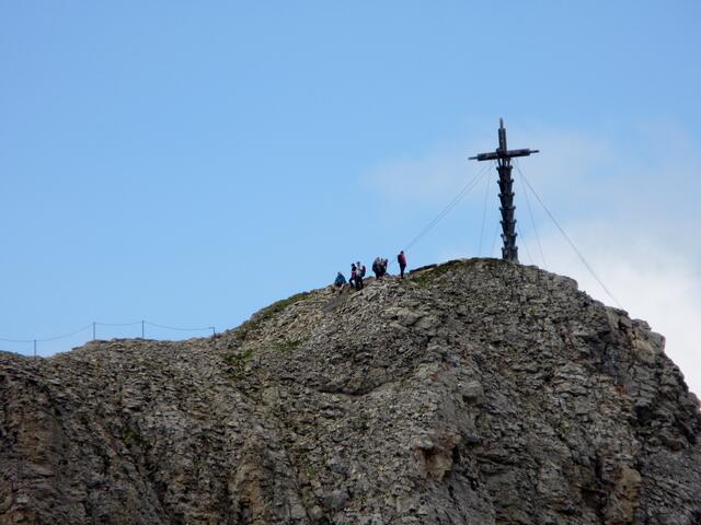 Geschafft, die Gruppe ist oben