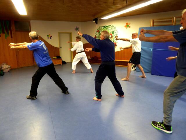 volle Konzentration erfordert das Karatetraining