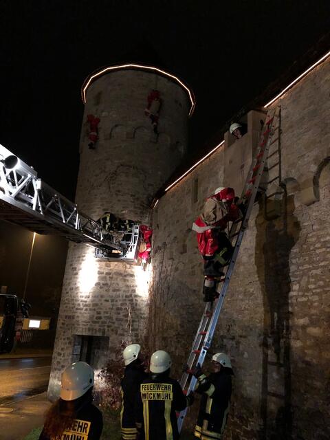 Es war einiges los an diesem Abend an der Stadtmauer