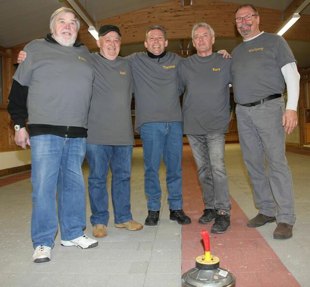 Das Siegerteam des 12. Winter-Hobbyturniers, der Boule-Club Bad Friedrichshall