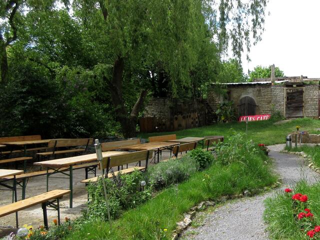 Kleine Pause im Limes-Café