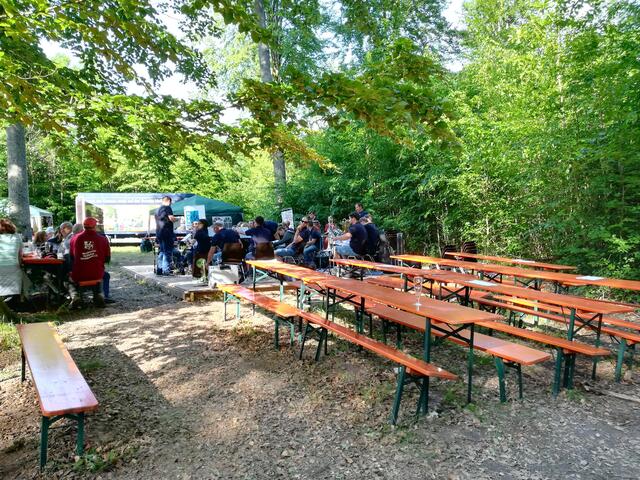 Am Abend wurde es langsam ruhiger auf dem Festplatz
