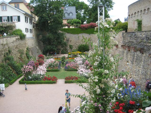 Innenhof der Burg in Eltville