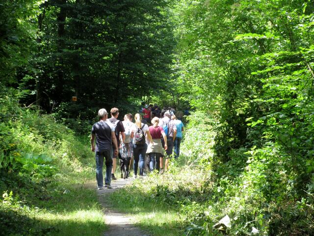 Die Stadt Heilbronn hat ganz kurzfristig und unbürokratisch den Weg bereitet, so konnte die Gruppe bequem zum Tunnel gelangen.