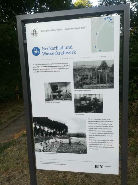 Tafel am Nostalgiepfad