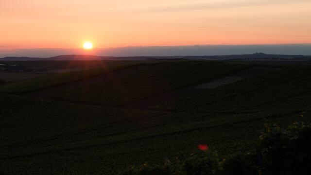Sonnenuntergang bei Stetten a. H.