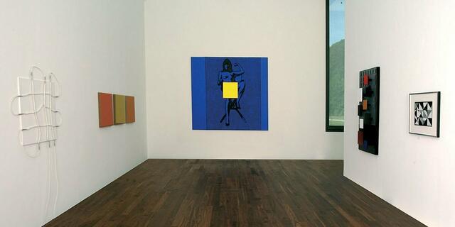 Auch hier dreht sich alles ums Quadrat. Spannende Sammlung zeitgenössischer geometrisch-abstrakter Kunst von Marli Hoppe-Ritter zusammengetragen. | Foto: © Gerhard Sauer