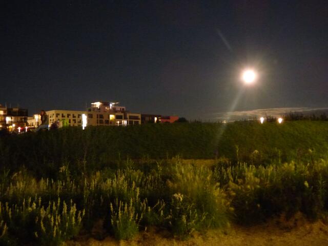 Der Vollmond erhellt das BUGA-Gelände