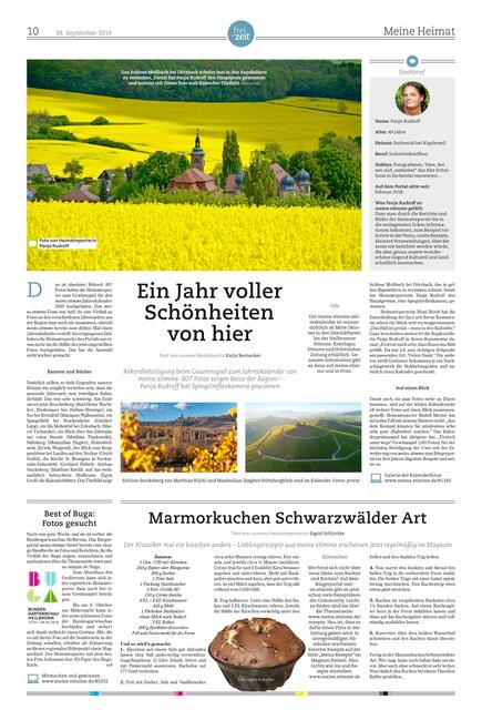 So schön ist die aktuelle Meine Heimat-Seite geworden.