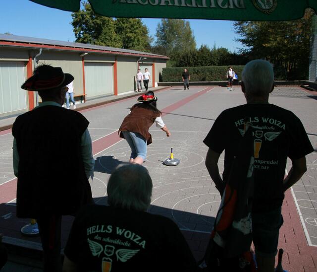 Immer den Stock schön aufsetzen...