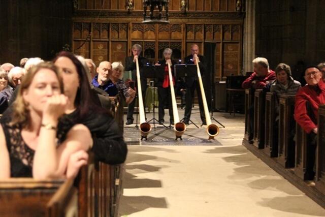 Concertino für Alphorntrio und Orchester in Newcastle | Foto: Claudia Geimer