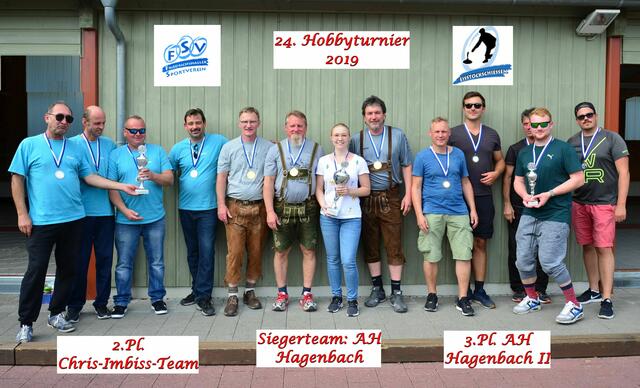 Die drei erstplatzierten Teams