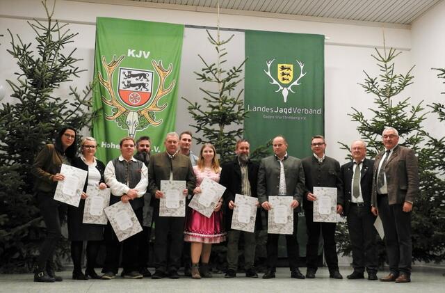 Jägerschlag und Übergabe der Jägerbriefe