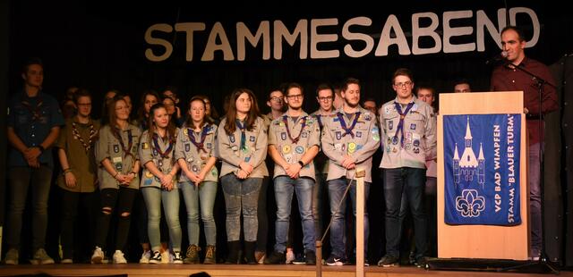 Timo Greiner als Elternvertreter dankt allen Pfadi Mitarbeiterinnen und Mitarbeitern für ihr großes Engagement.