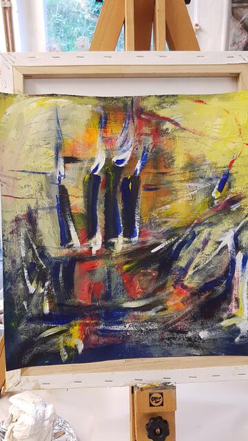 "Advent". Acrylbild von Isabelle Rothley