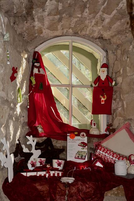 Weihnachtsfenster im Wasserschloss Bad Rappenau