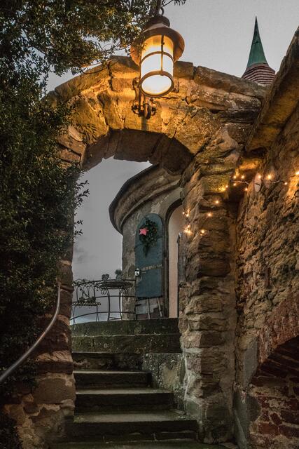 Auf der Burg Stettenfels.