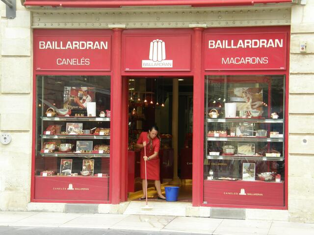 Das rote Geschäft in Bordeaux