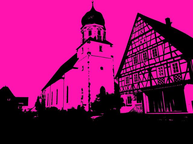 St. Mauritius in der Farbe magenta