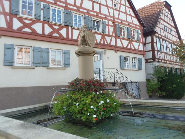 Der Marktbrunnnen in Oedheim