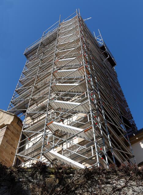 Treppe an der St. Martinus-Kirche HN-Sonthein